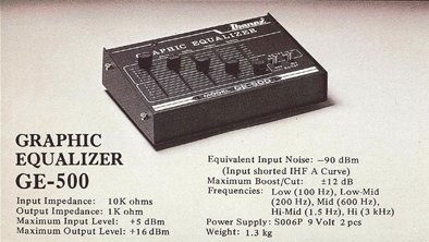 TONEHOME - the World of Vintage Guitar Effects Pedals - GE-500