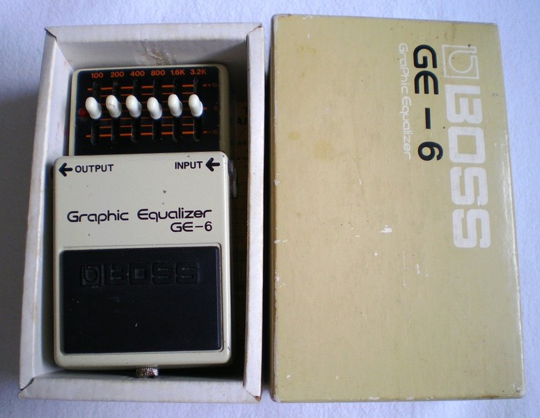 BOSS GE-6 graphic equalizer（銀ネジ）