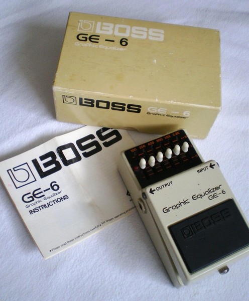 BOSS GE-6 graphic equalizer（銀ネジ）