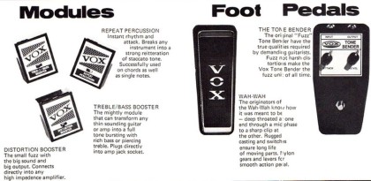 TONEHOME - the World of Vintage Guitar Effects Pedals - VOX by JEN